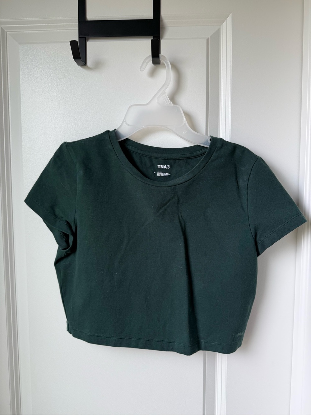 TNA Dark Green Cropped Tee